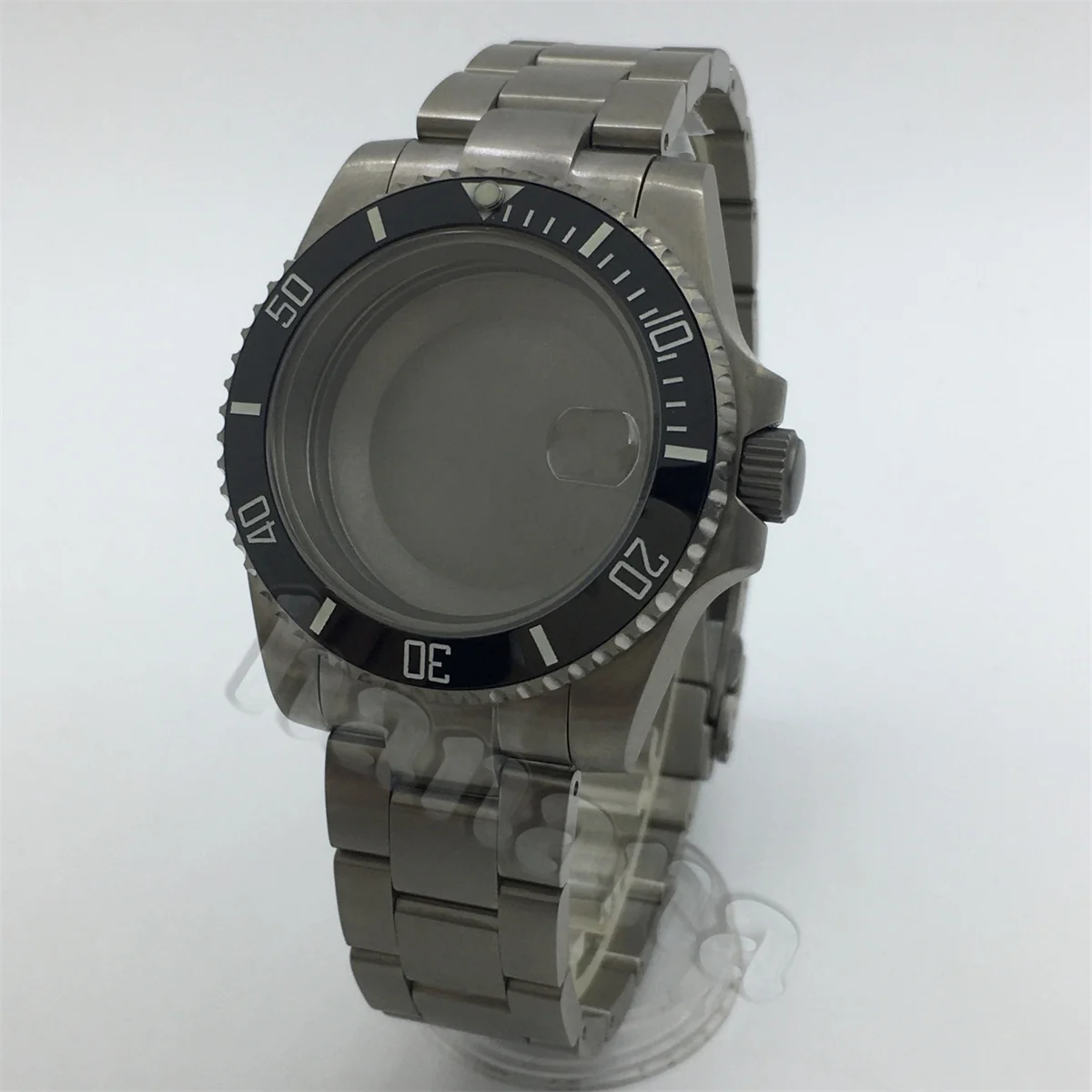 Titanium alloy NH35 case bracelet SUB GMT watch 40mm case suitable for NH34 NH35 NH36 ETA2824 PT5000 movement repair watch parts
