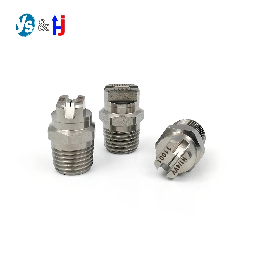 Flat Fan Nozzle,25, 45, 50, 65, 80, 90, 110 Degree HVV HU Vee Jet, Water Spray Jet, Cooling Nozzle,Industrial Fan Jet, 1/4