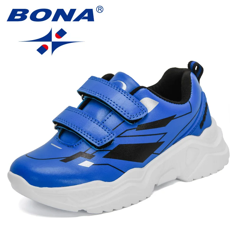 

BONA 2022 New Designers Fashion Sneakers Breathable Shoes Children Outdoor Sport Walking Footwear Kids Comfortable Tenis Shoes