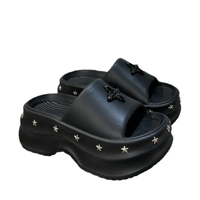 الصيف شبشب نسائي منصة صنادل شاطئ داخلي سحابة عدم الانزلاق الشريحة منزل الوجه يتخبط عالية الكعب الإناث السيدات لينة في الهواء الطلق