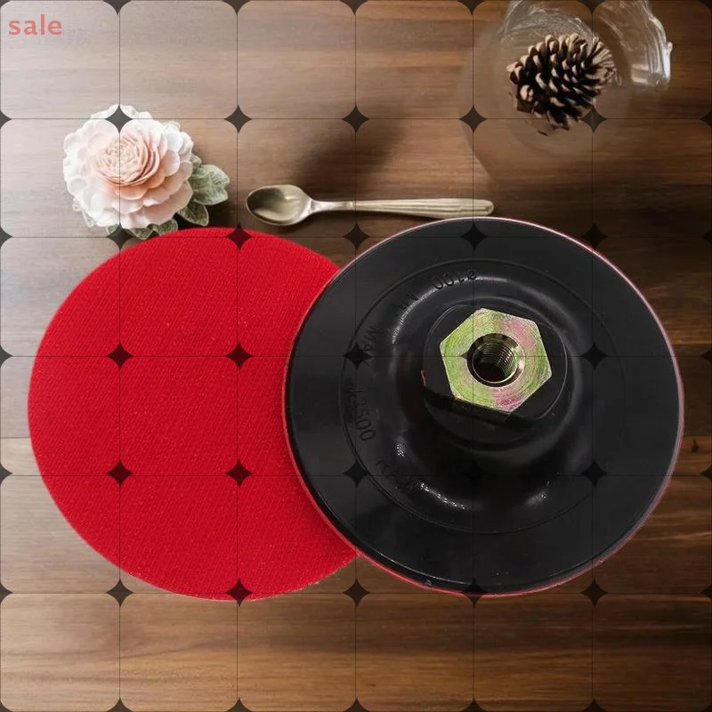 

4-дюймовый красный фон с внутренними зубьями, электрический полировальный диск M10, пластиковый шлифовальный диск для полировального круга