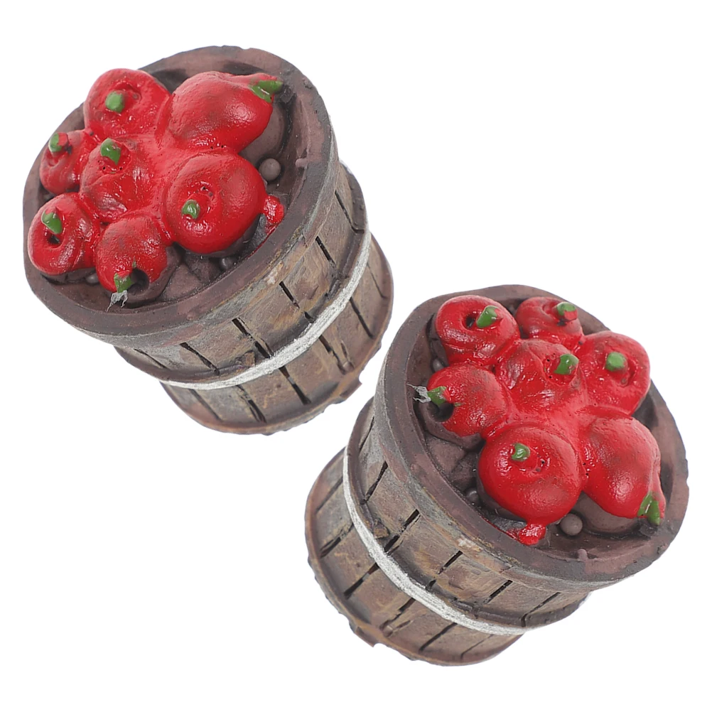 

2pcs Micro Landscape Ornament Miniature Potted Plants Home Desktop Ornaments Model Adornments Fake Bonsai Tiny House Decor