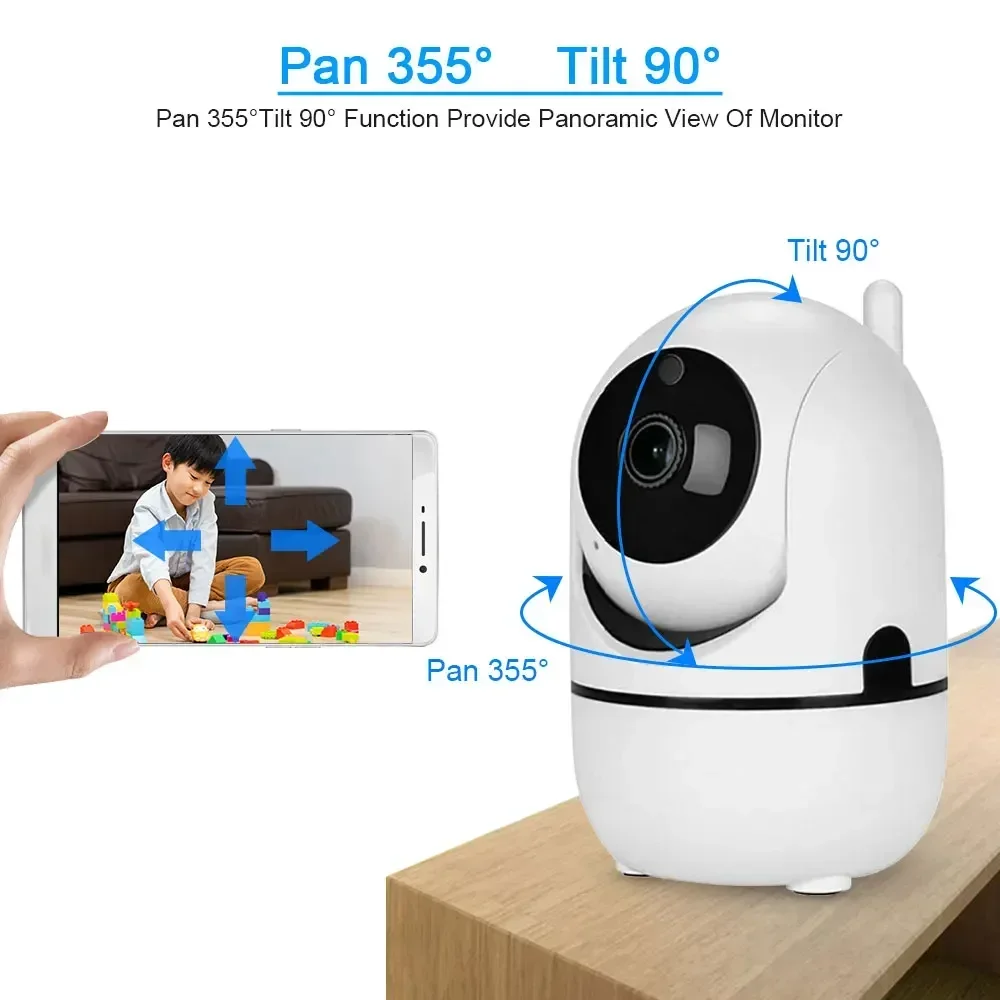 Indoor Smart Life 5MP WiFi PTZ IP Camera  Auto Tracking Tuya Security Baby Monitor Cam 2 Way Audio Video Surveillance Camera