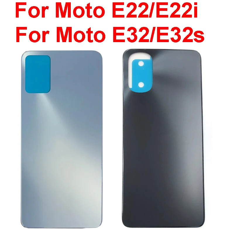 후면 배터리 도어 하우징, 모토로라 MOTO E22 E22I E32 E32S 용 후면 배터리 하우징 케이스, 후면 커버 부품