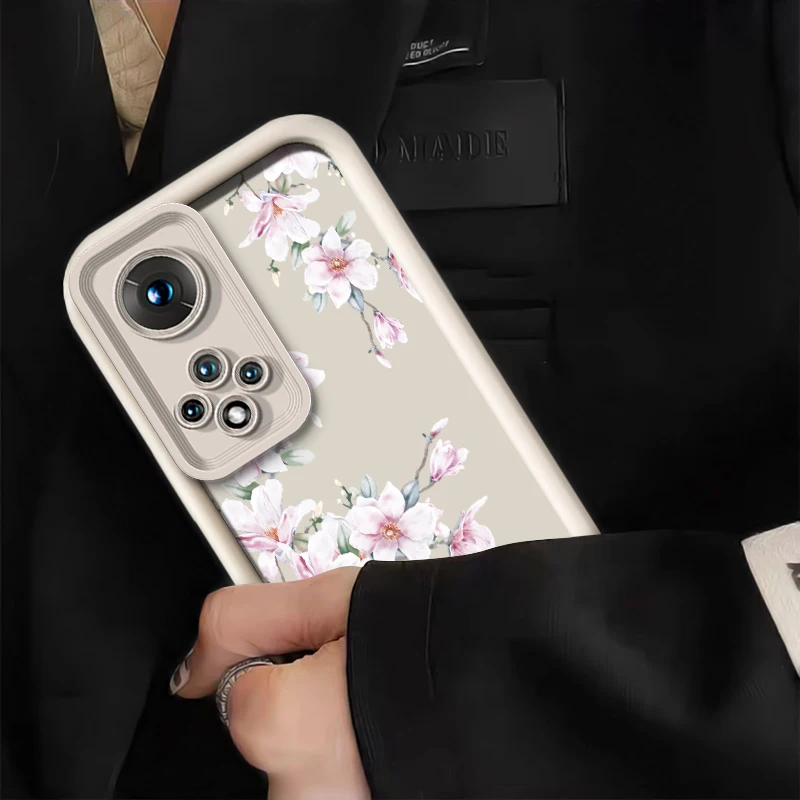 Fiore Cassa Del Telefono Del Silicone Per Huawei Honor Magic 7 Lite 6 5 Pro X60 X30 X9C X9 X8B X8A X7A X7 X6A X8C Antiurto Copertura Opaca