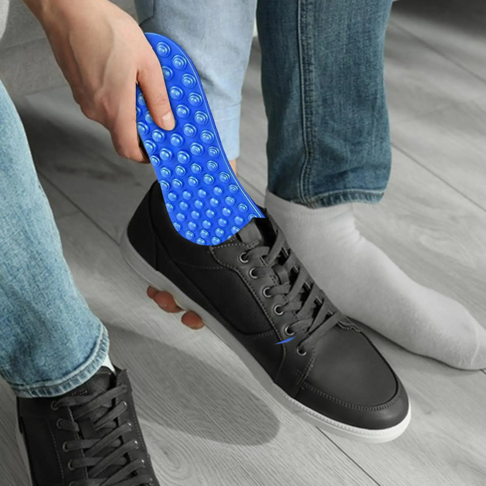 Massage Insoles Comfort Massage Shoe Inserts Shoe Pad for Boot Gym Slippers Training Sports Running Travel Outdoor Workout