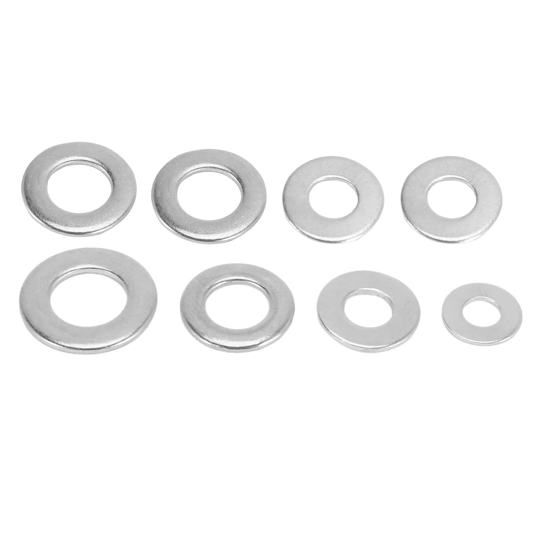 غسالات مسطحة سميكة من الفولاذ المقاوم للصدأ ، غسالة مترية مختلطة ، شكل A ، M3 M4 M5 و M6 ، 200 حزمة