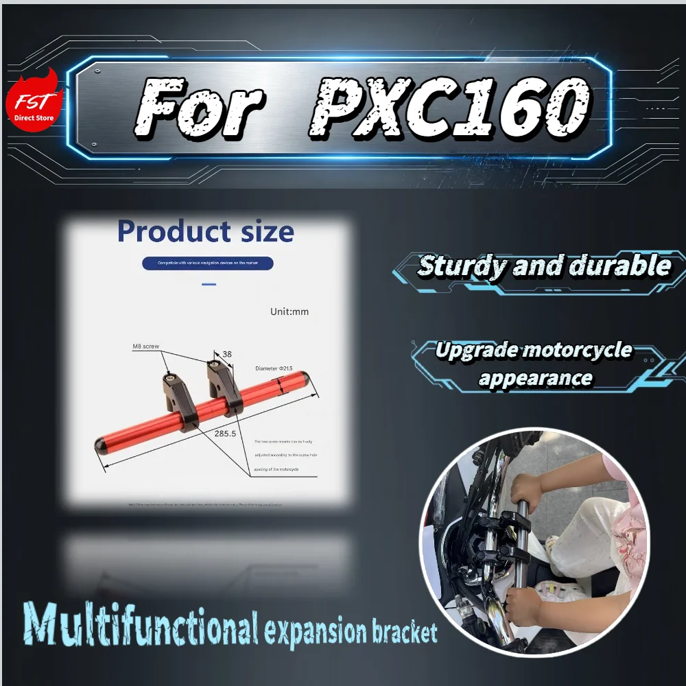 For  PCX160 Motorcycle Multifunctional Expansion Bracket Bar Crossbar Passenger Kids Handrail Grab Bar Mod Accessories