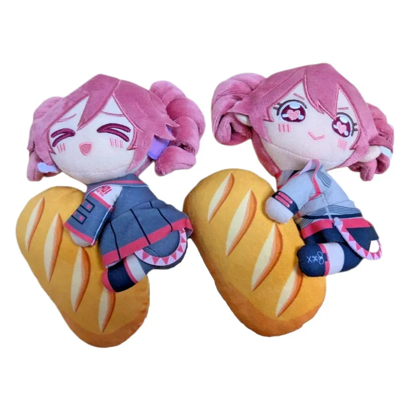 1/2 Uds Kasane Teto peluche Kaho Shibuya con muñecas Baguette lindo Vtuber vestido marionetas de peluche juguetes niños adultos regalos Plushies