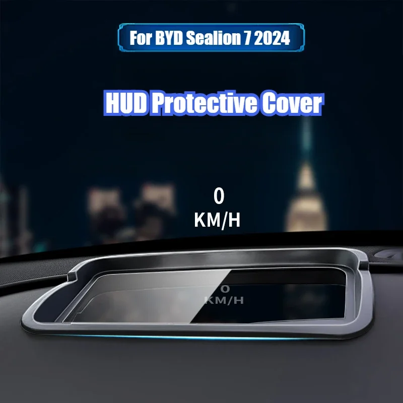 

Автомобильный HUD-дисплей, защитный чехол для BYD Sealion 7 Sea lion 07 2024 2025, проекционный дисплей, центральная проекционная рамка для экрана