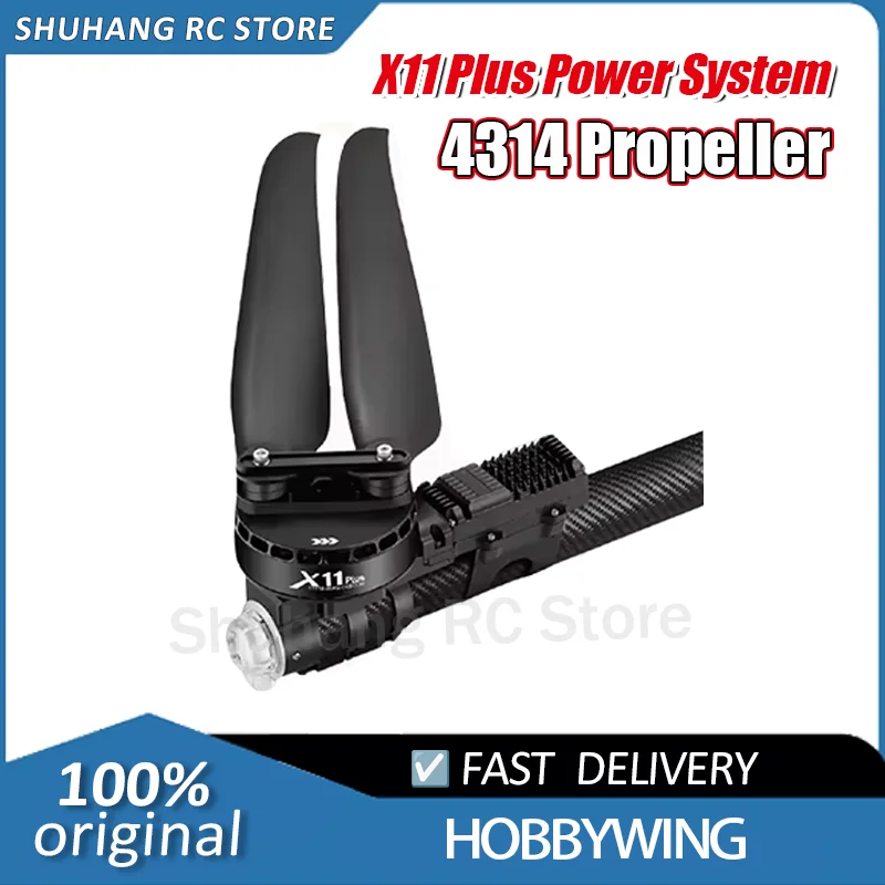 

Hobbywing X11 Plus Мощность двигателя 37 кг на ротор 14S Дрон для защиты растений Дрон БПЛА 4314 Складной пропеллер Бесщеточный самолет