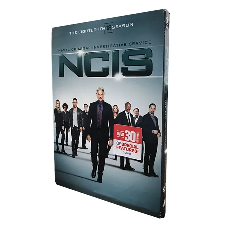 NCIS Season 18 Complete Series 4 DVDs English Version with Pronunciation and Subtitles