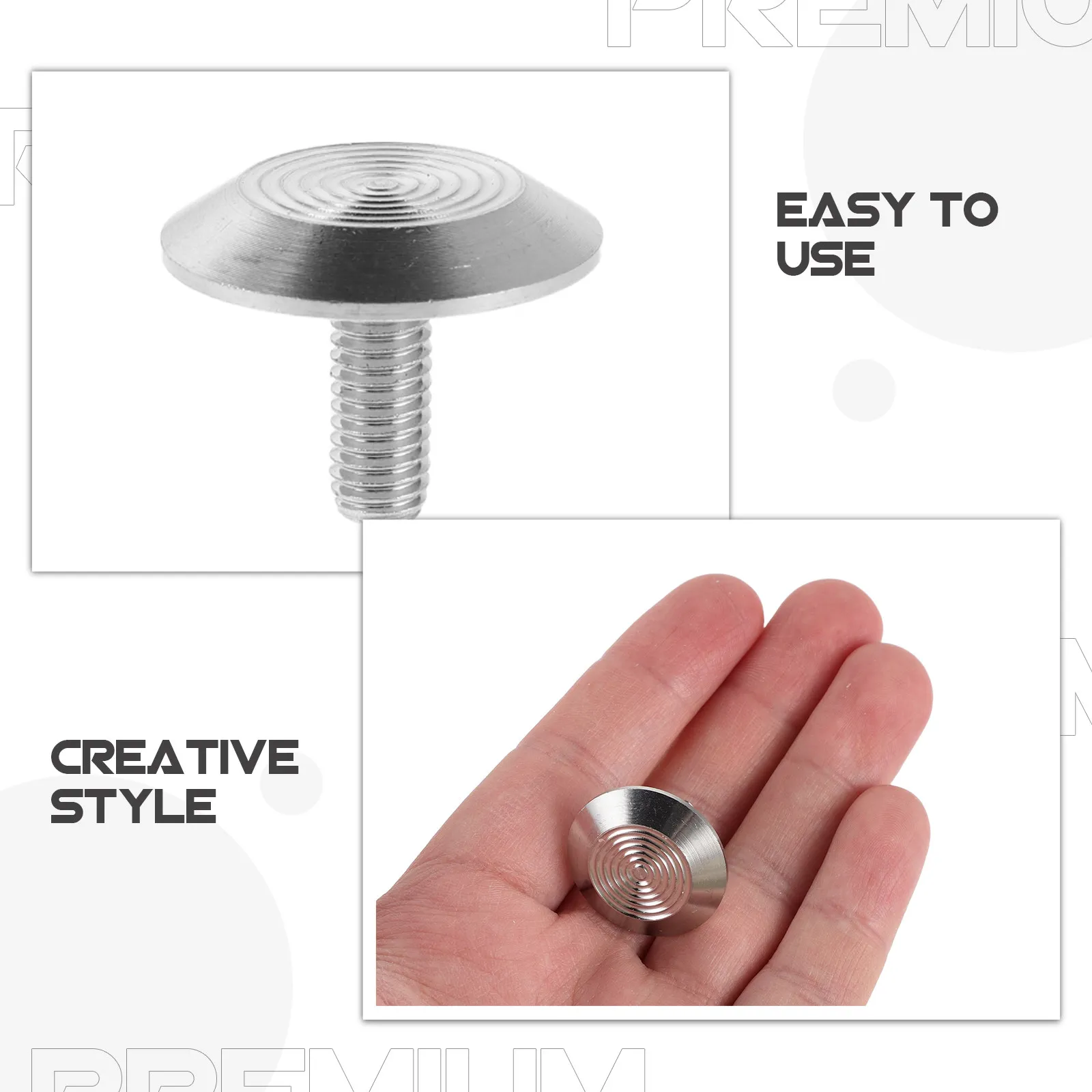 10Pcs Durabile Stainless Steel Blind Tactile Studs Sidewalk Safety Indicators Public Pathway Guide Pavement Dots