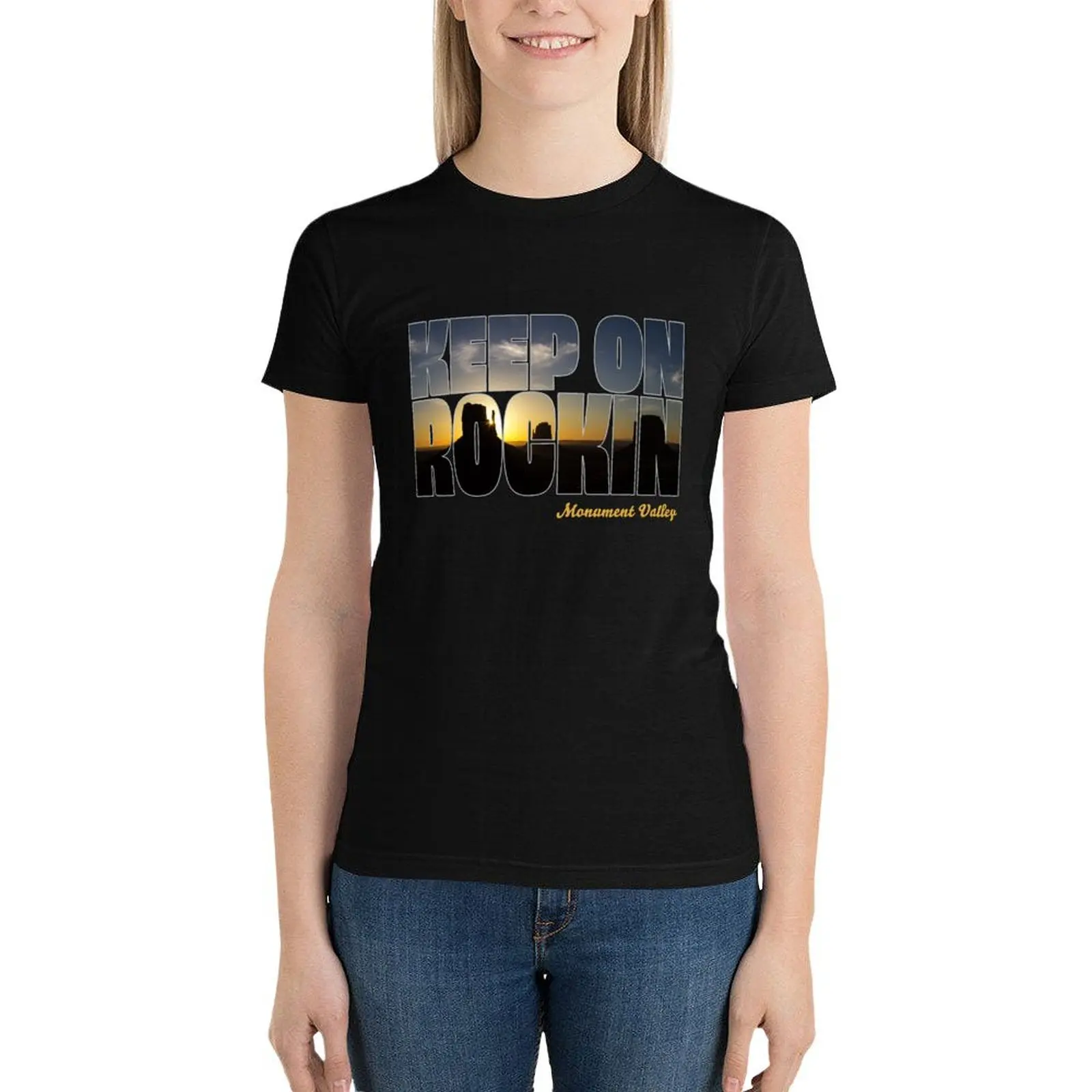 

Keep On Rockin Monument Valley T-Shirt Female clothing female designer clothes Women luxury