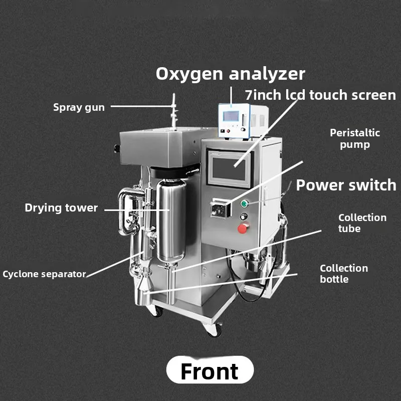 Small High-temperature Stainless Steel Dryer Low-temperature Vacuum Organic Solvent Centrifugal Spray Drying Equipment