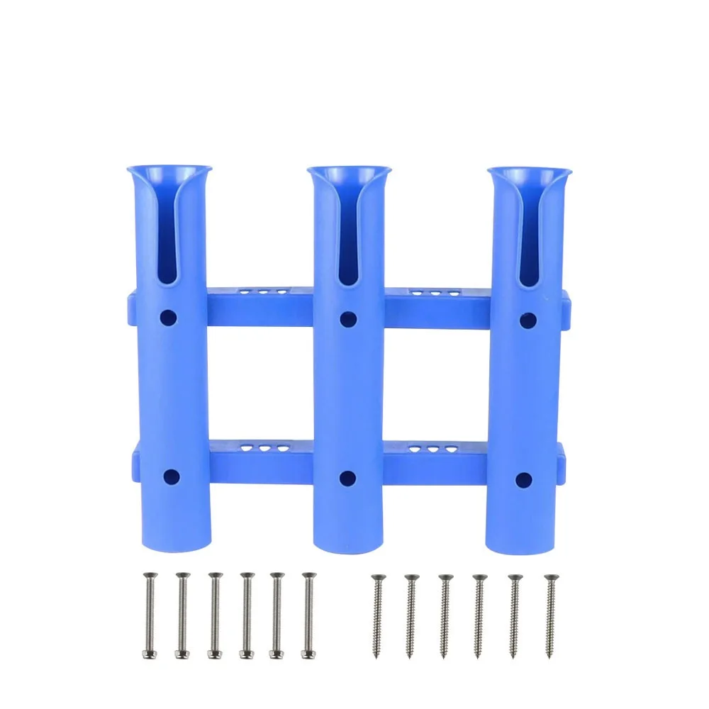 

Прочные пластиковые держатели для удочек, устойчивые к соленой воде, с трехтрубной конструкцией, портативные кронштейны для удочек из АБС-пластика