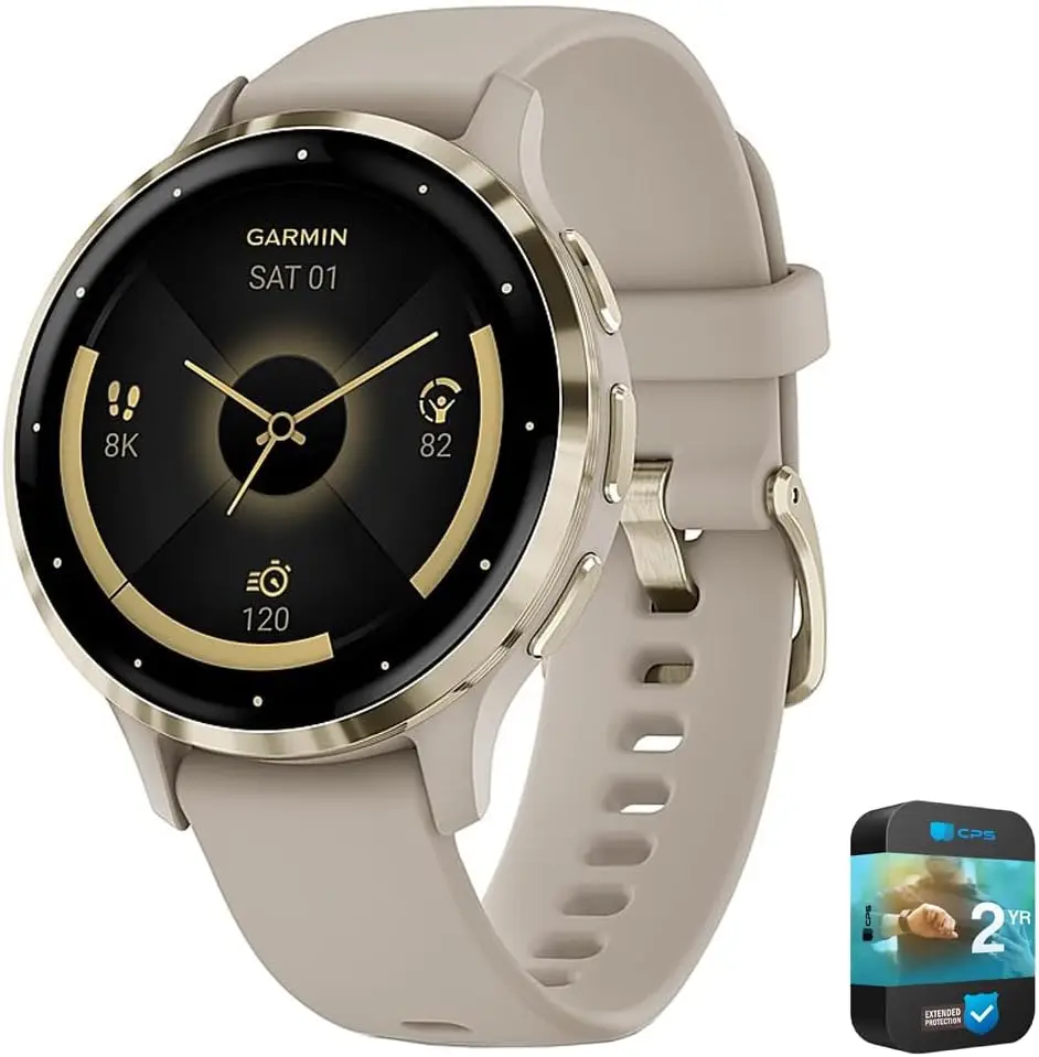 

Garmin Venu Gray Case 41mm | Official USA Partner Model | Bundle 010-02785-02 with 2 YR CPS Enhanced Protection Pack