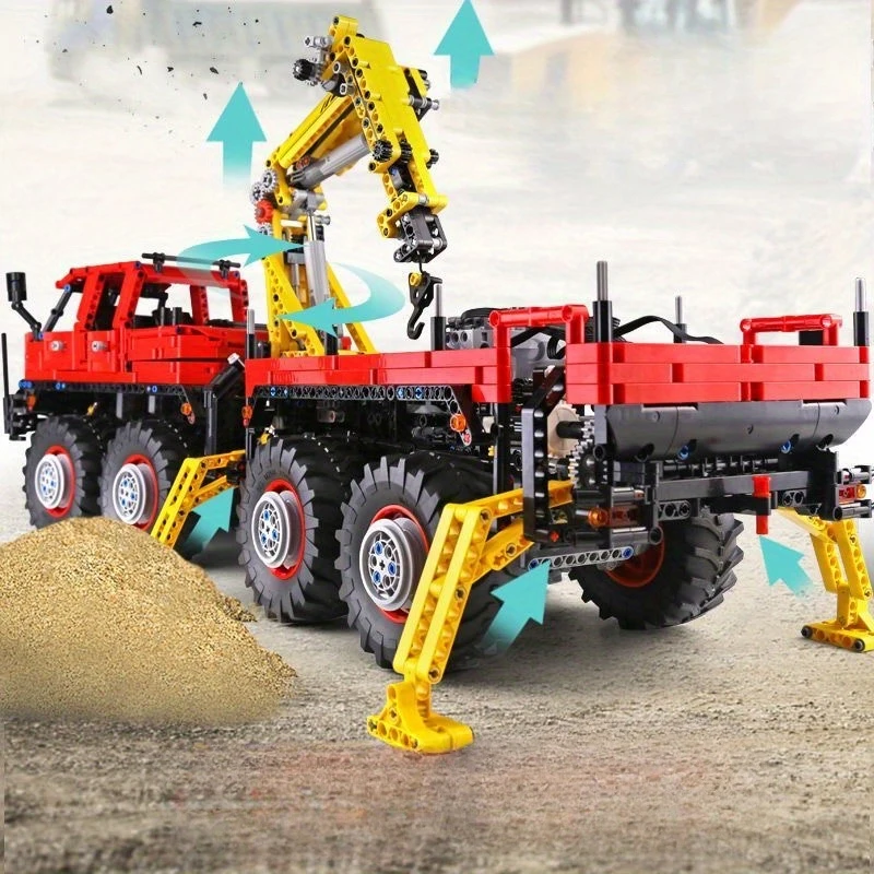 3068PCS RC Articulated Off-Road Logging Vehicle Building Blocks Sets Car Model Creative Gifts Assembly Brick Toys For Kids Adult