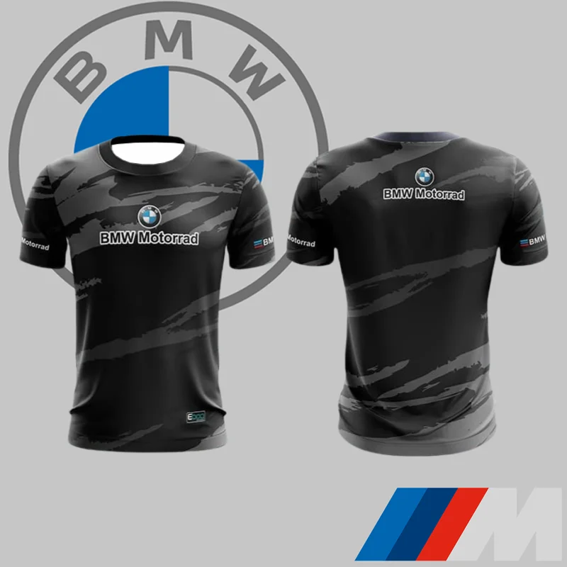 

Fashion BMW MOTORRAD Men's Quick-drying T-shirt Fashion Trend Sports Racing Short Sleeve High Quality Luxury Car Brand T-shirt