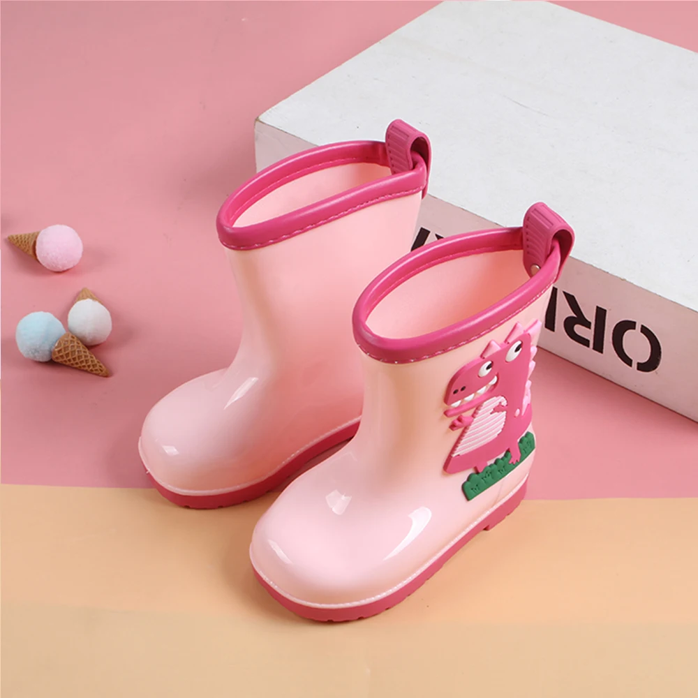 Nuovi bambini in PVC quattro stagioni cartone animato carino scarpe da pioggia per bambini moda solletico drago stivali da pioggia per bambini