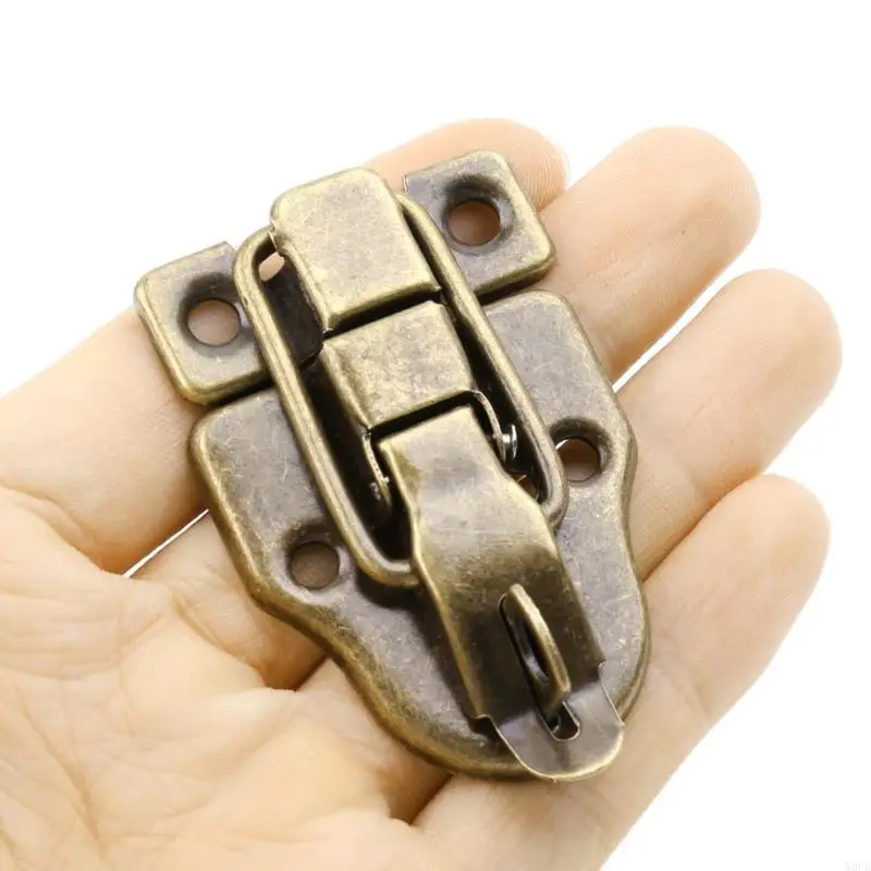 X9FA Vintage Toolbox Lock Antique Metal Buckle Suitcase for Case Toggle Lock Hasp for