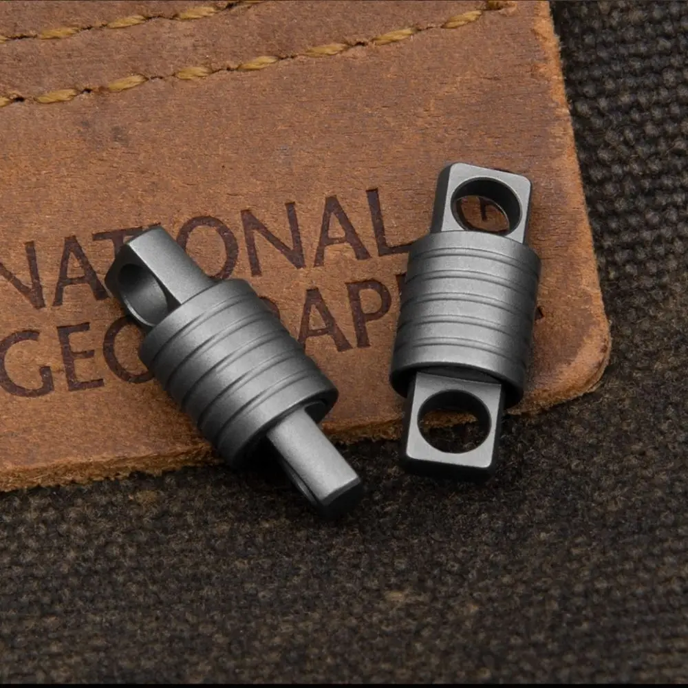 

Quick Release 360° Rotatable Titanium Keychain Swivel Accessories Mini Spinner Buckle Holder Silver Connect Accessories Outdoor