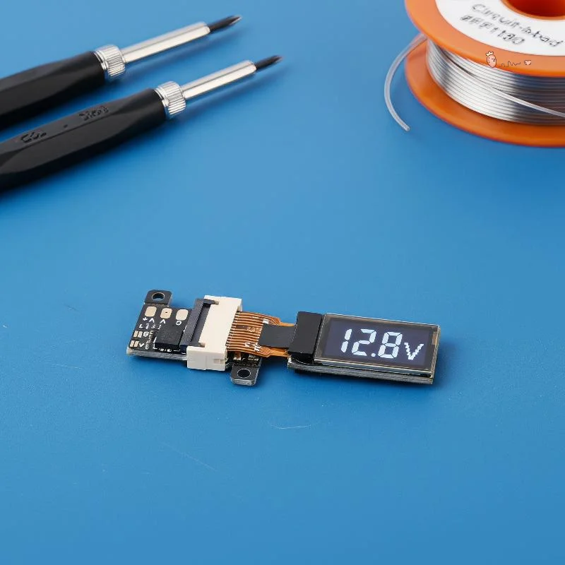Mini Digital DC Voltmeter 0-30V 5Hz 10Hz Adjustable 0.5 Inch OLED Display for Boat Voltage Monitoring 1 PCS