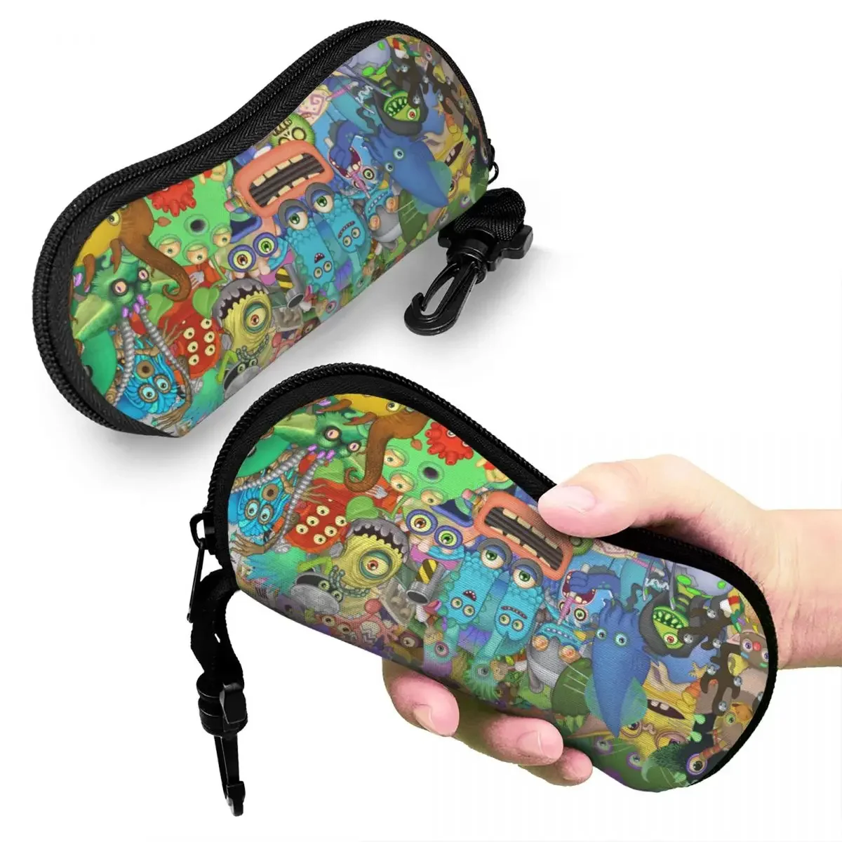 My Singing Monsters Music Game Glasses Case Protective Sunglasses Storage Box Small Eyeglasses Box