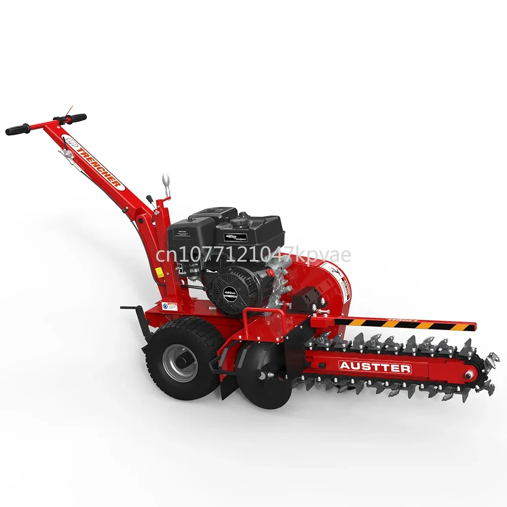 Engine Rock Small Chain Walking Mini Trencher Honda / Briggs&Stratton /Ducar 15hp EPA Gasoline