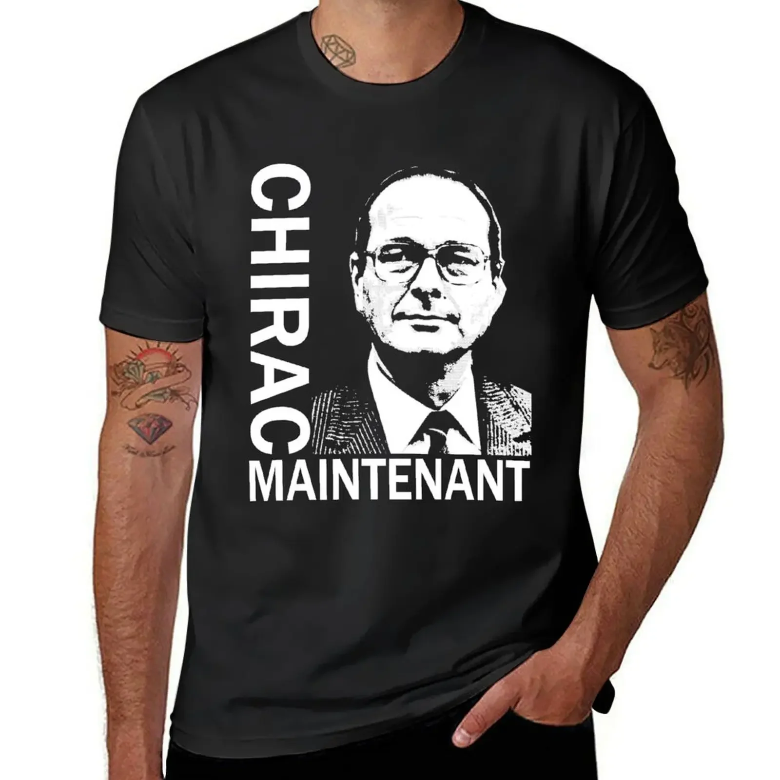 

Jacques Chirac T-Shirt man clothes sublime graphic shirts tops t shirts for men cotton