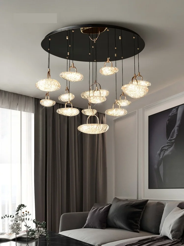 

Modern Minimalist Home Decoration Pendant Light For Duplex Villas With Empty Living Rooms Chandelier Interior Lighting Fixture