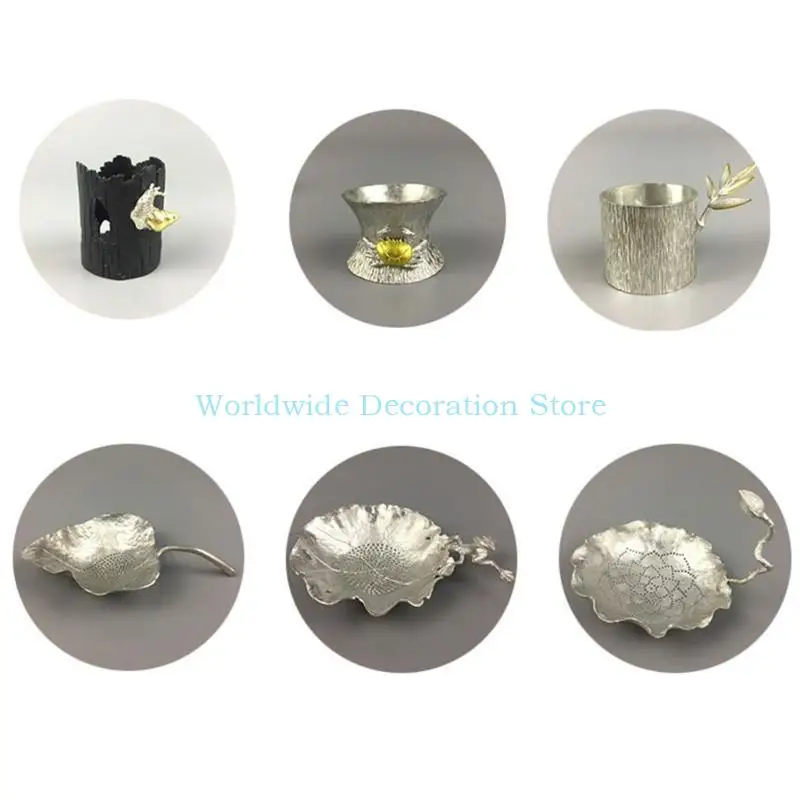 Q39B Tin Tea Infuser Loose Leaf Tea Strainers Interval Tea Infuser Strainer for Home Office Use Leaf Frog-Shape Tea Filter