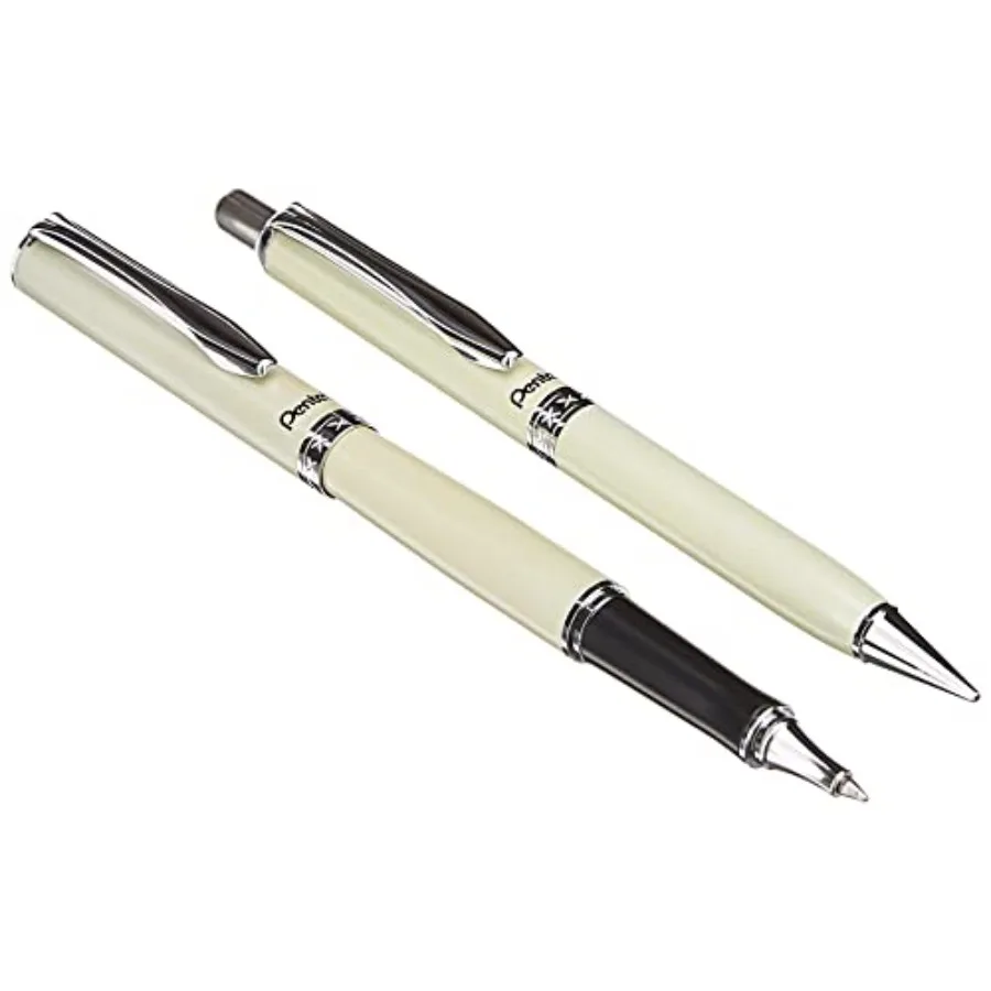 

Libretto Roller Gel Pen and Pencil Set with Gift Box Pen 0.7mm and Pencil 0.5mm Cream Barrels K6A8W-A