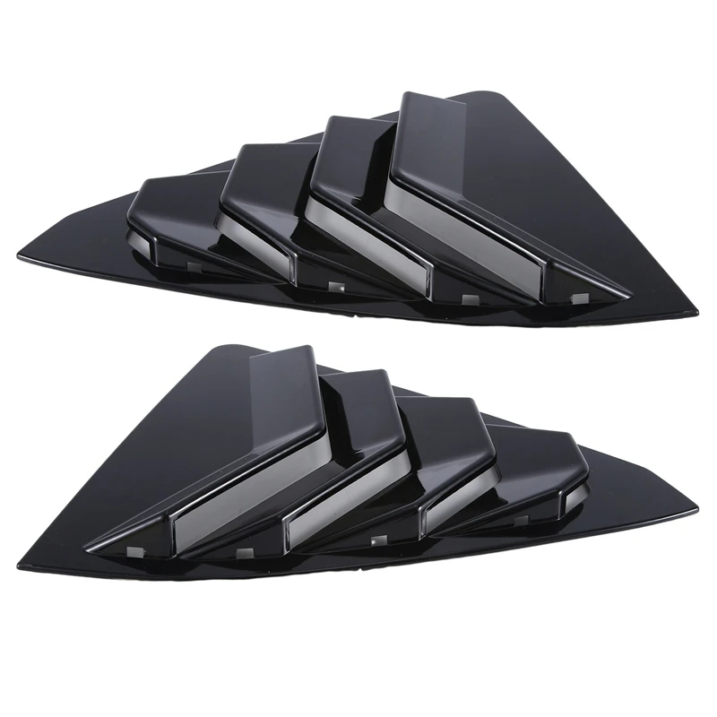 1Pair Car Rear Side Window Louver Scoop Shutter Cover Trim For Toyota Lexus ES 350 300H Air Vent Shade Spoiler Deflector