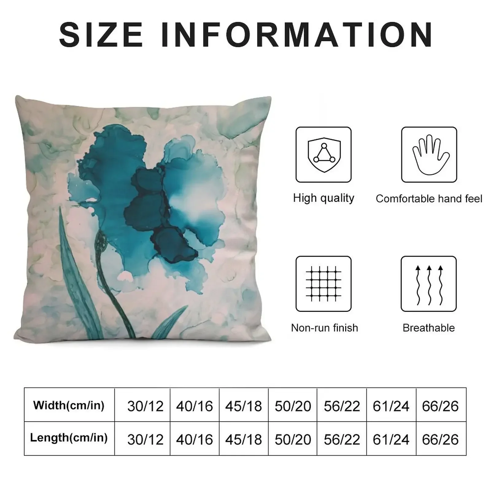 Teal Daffodil Throw Pillow home decor items ornamental pillows pillow