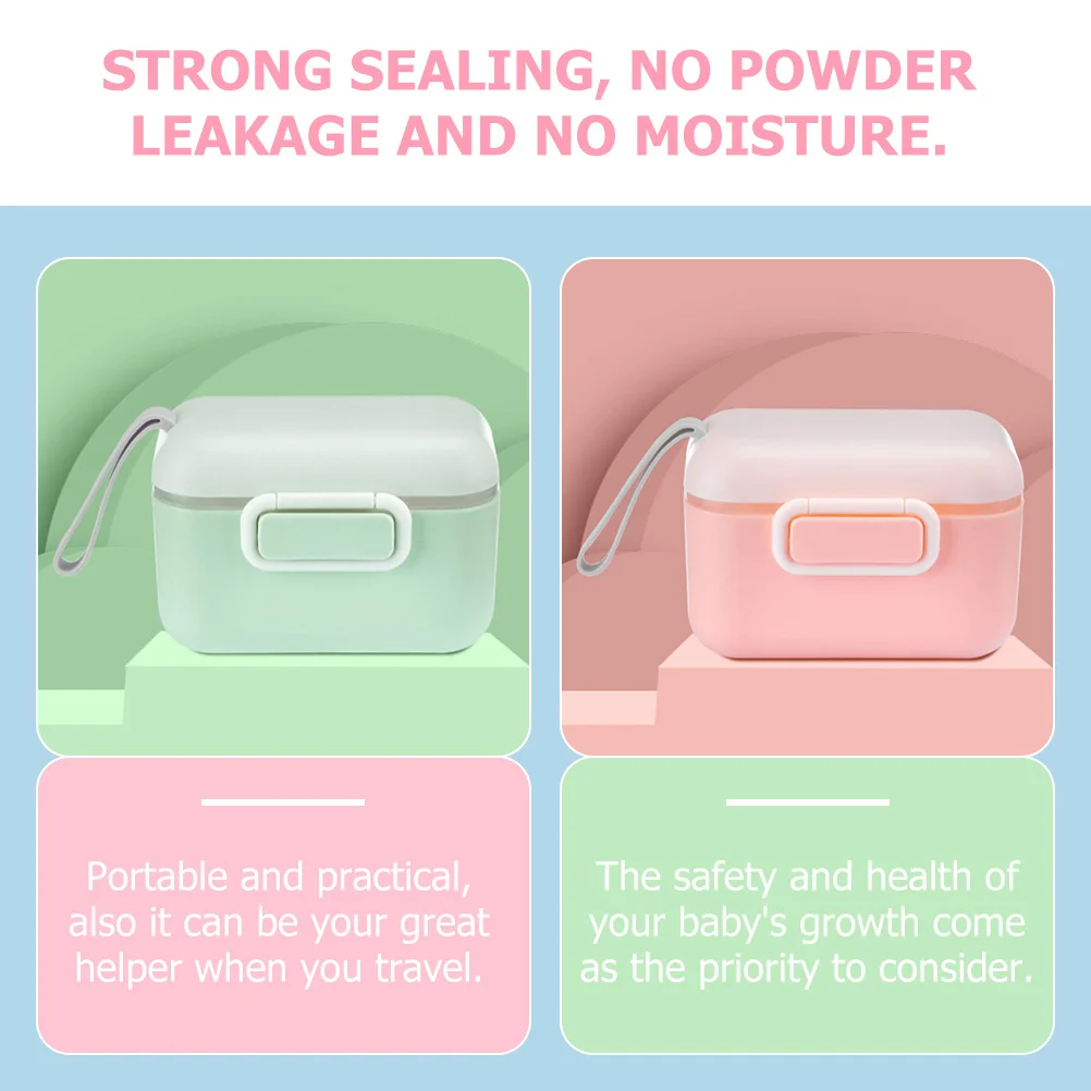 

Baby Travel Milk Powder Container Portable Formula Dispenser Snack Box Baby Food Storage Infant Toddler Food Container