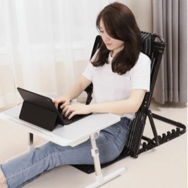 H2O Bed Backrest Chair College Students Lazy Dormitory Bracket Backrest Chair Bed Care Elderly With Folding Reclining Chair