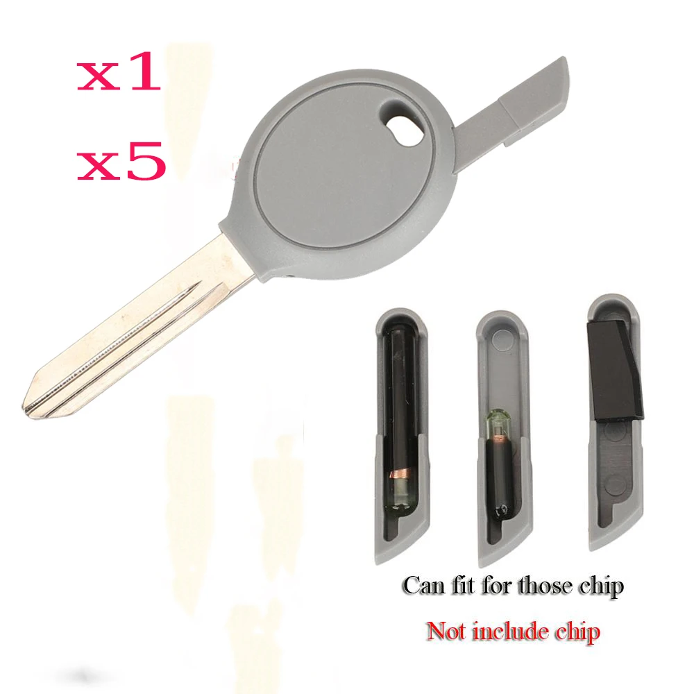 

Корпус ключа дистанционного зажигания Jingyuqin X1 X5 для Jeep, Dodge, Chrysler с лезвием CY24 и слотом для транспондерного чипа, пустой корпус