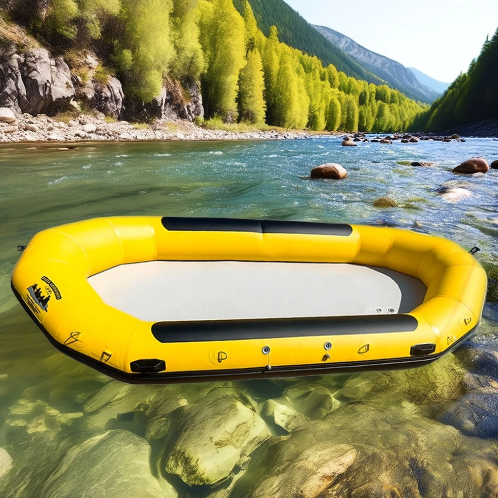 Sprzedam sztywną łódź wędkarska i ratowniczą Peru Whitewater 1.8mm PVC Bottom River Raft 4m