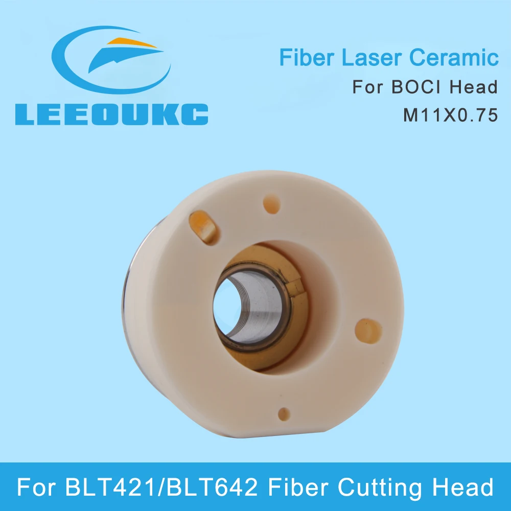 LEEOUKC  For BOCI Laser Ceramic Body Dia.41mm M11 Nozzle Holder Ring for High Power Fiber Cutting Head BLT420 BLT641