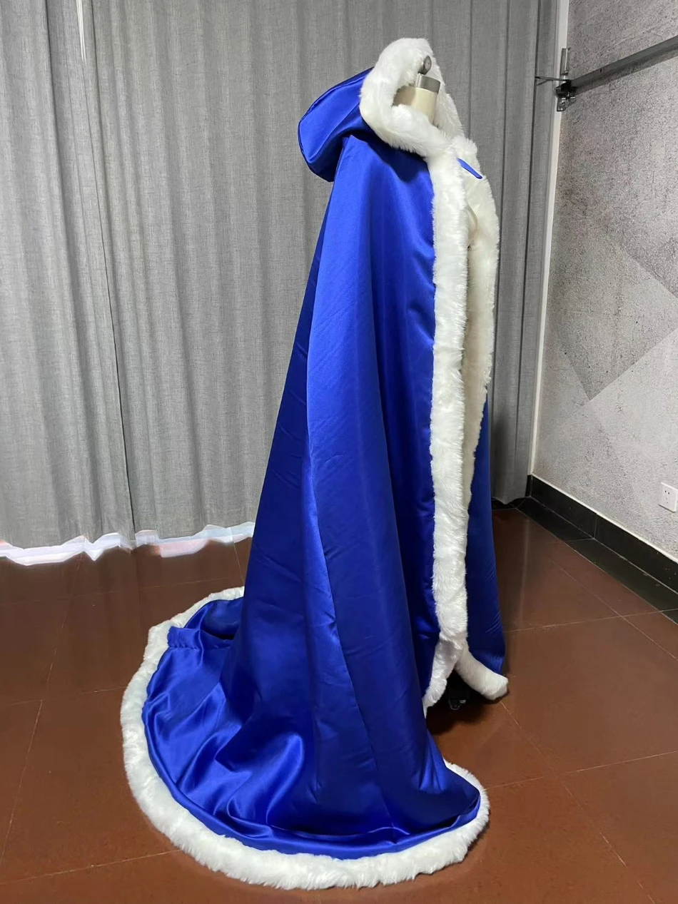 Faux fur cloak Christmas clothing Wedding accessories Bridal cloak Halloween Dressing Role-playing cloak