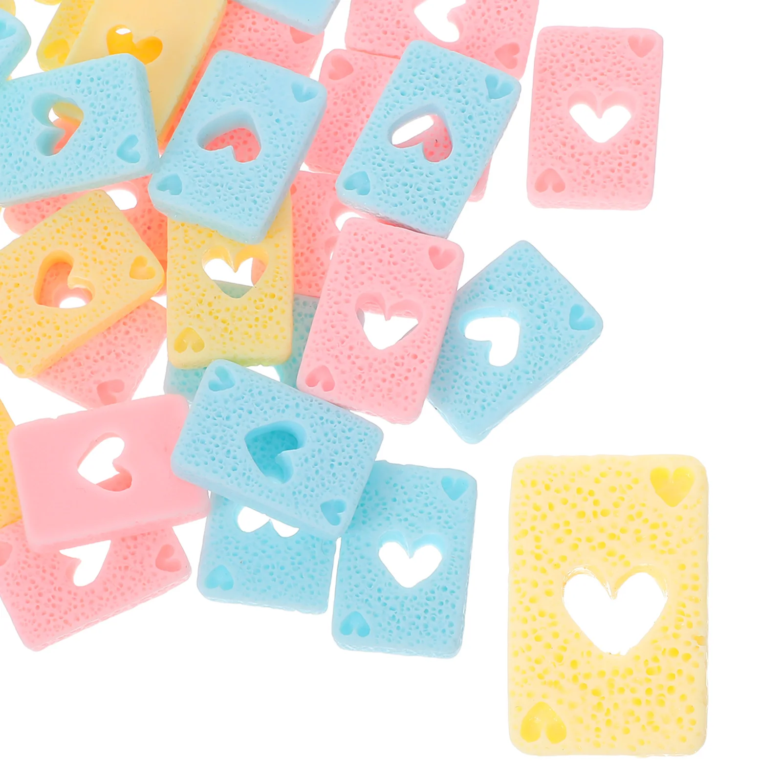 

30 Pcs Poker Card Patches Playing Mini Phone Charm Scrapbook Crafts Resin Embellishments Jewelry