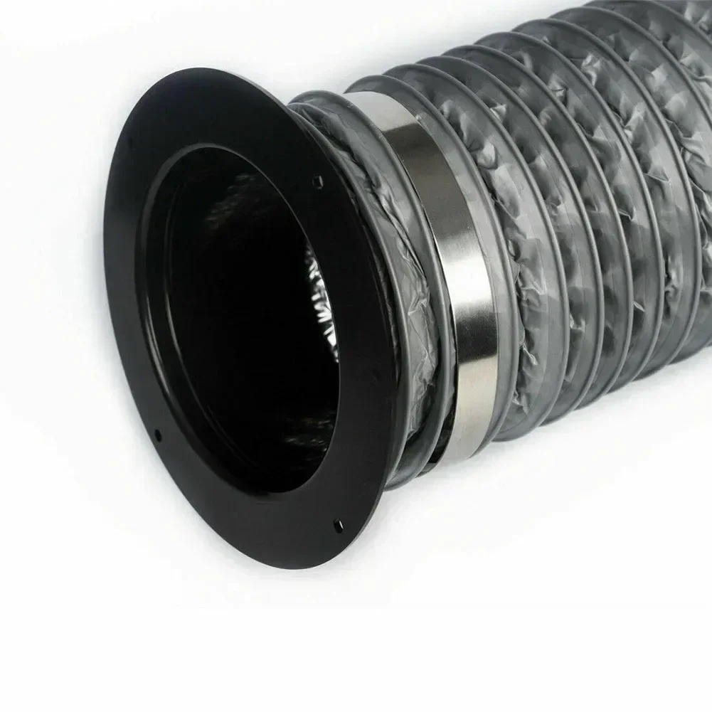 ABS Straight Pipe Flange Ventilation Ducting Exhaust Pipe Connectors Exhaust Air Outlet 75/110/200MM Air Vent -Heating Cooling