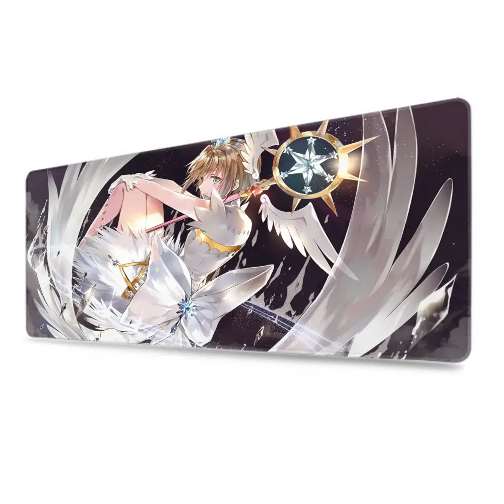 Alfombrilla de ratón Anime Card Captor Sakura, alfombrilla de ratón grande para juegos, teclado de tarjeta Clow, alfombrillas de ratón, alfombrilla de escritorio para mesa de oficina y ordenador