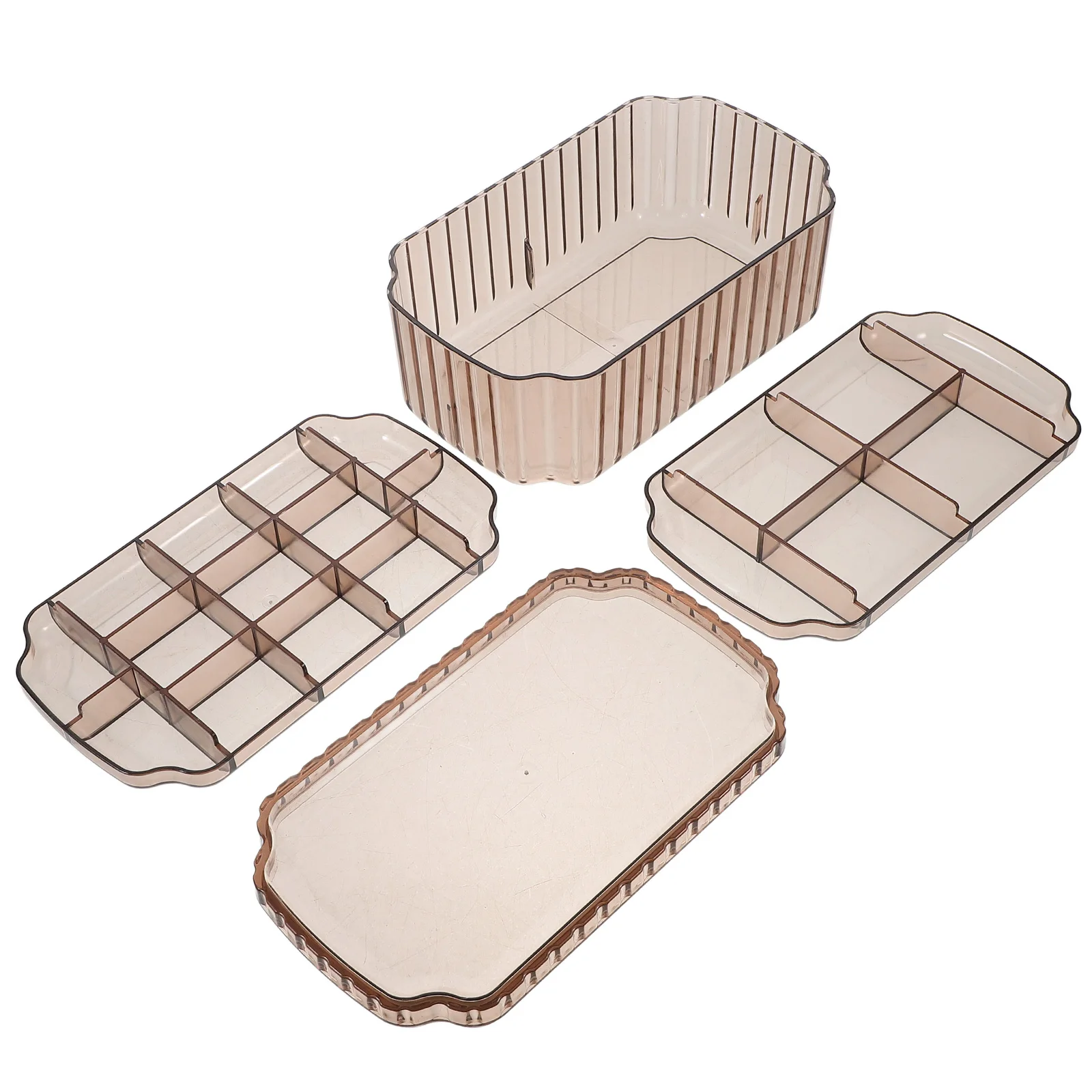 

Jewelry Storage 3 Layers Plastic ganizer for Earrings Jewlery Boxes Rings Necklaces Bracelets Craft Travel Small Size