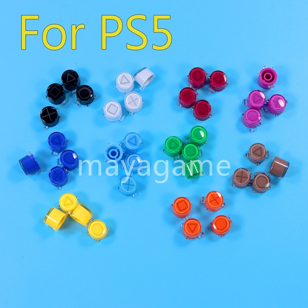 

30sets For PlayStation 5 PS5 Controller Replacement Plastic Crystal Buttons ABXY Driection Key Kit