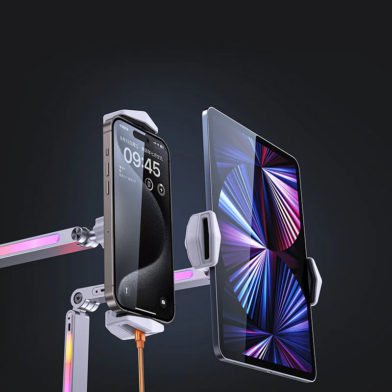 H01 Colorful Aluminum Cantilever Lazy Bracket Rotating Stand