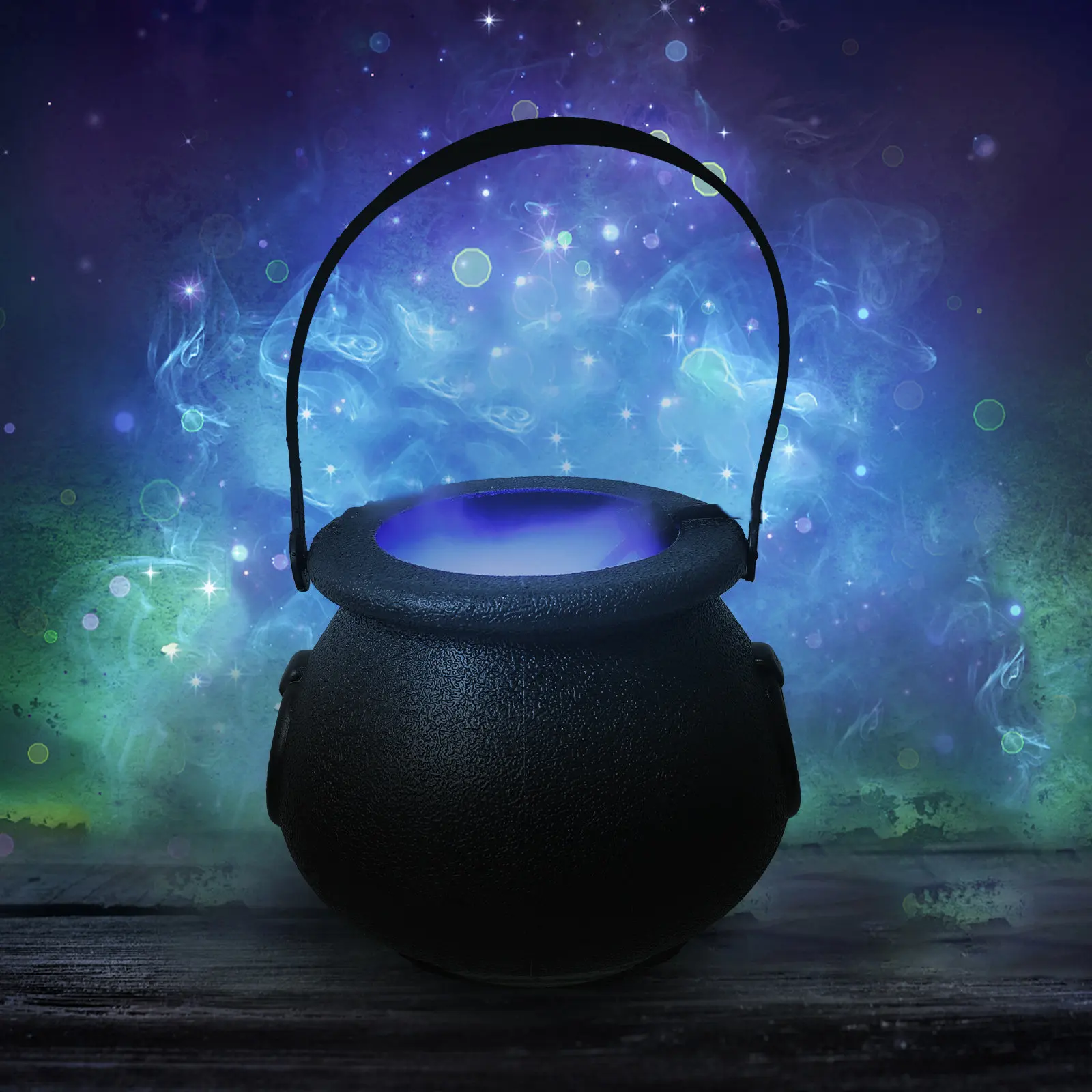 

Набор из 1 шт.: Декоративный светильник-туманогенератор для Хэллоуина с LED-подсветкой и эффектом водяного тумана для дома и помещений с призрачной атмосферой