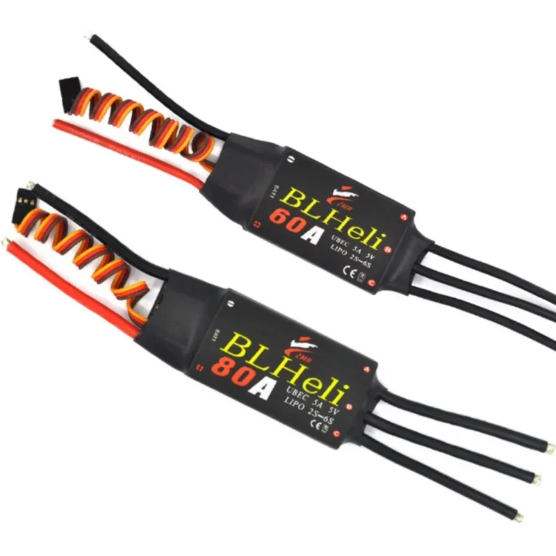 Blheli esc sem escova 12a 20a 30a 40a 50a 60a 80a 2-6s com ubec para aeronaves rc multi-eixo quadcopte asa fixa peças diy