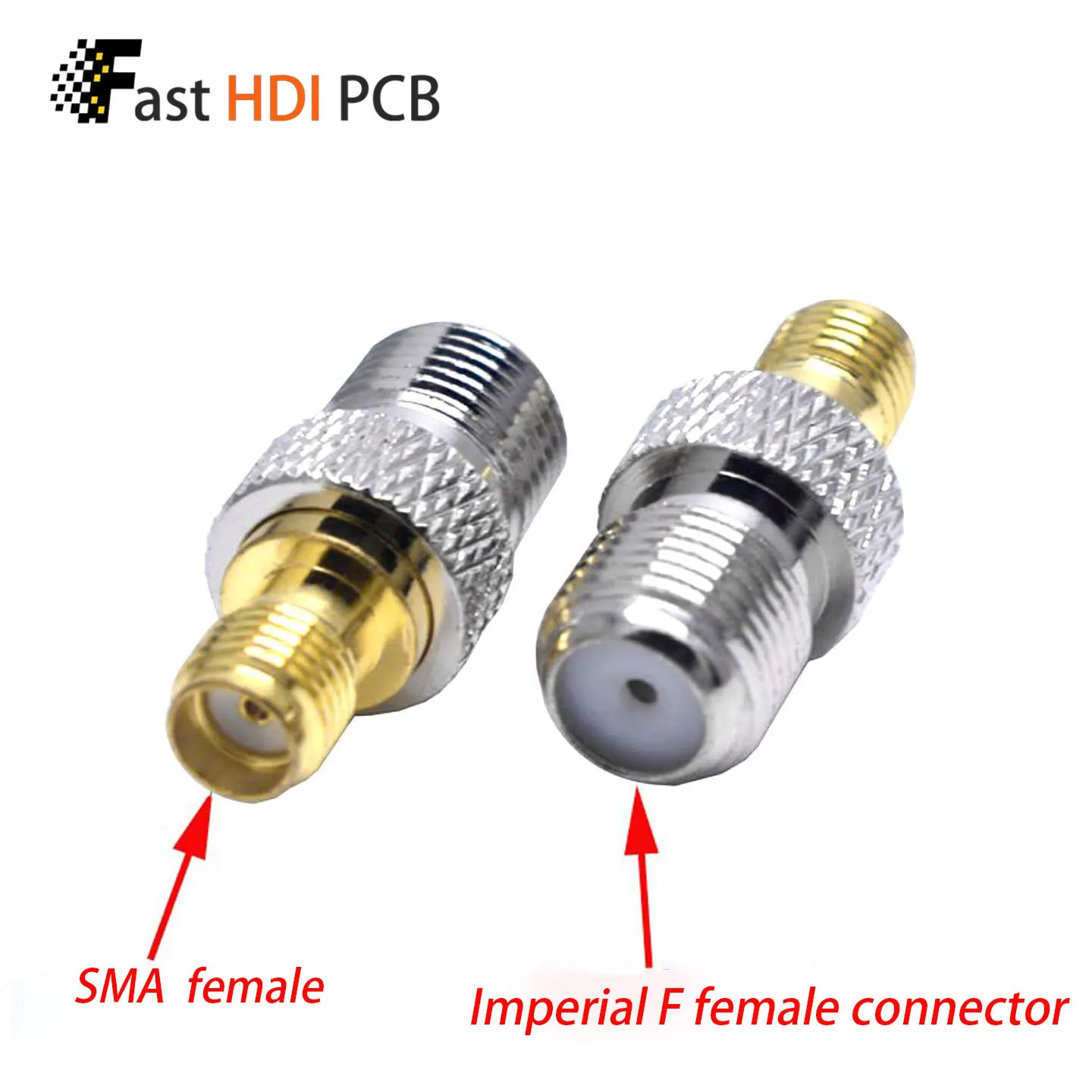 F Female to SMA Female Adapter F Type to SMA Jack Coaxial Connector for TV Antenna RF Cable Set Top Box Satellite Receiver Radio